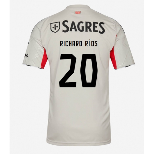 Billige Fotballdrakt Benfica Richard Rios #20 Replika Bortedrakt 2025-26 Kortermet Billige Fotballdrakt Benfica Richard Rios #20 Replika Bortedrakt 2025-26 Kortermet